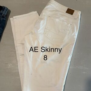American Eagle Outfitters White Skinny Jeans